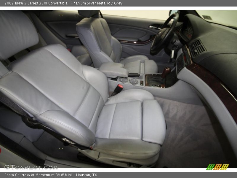 Titanium Silver Metallic / Grey 2002 BMW 3 Series 330i Convertible