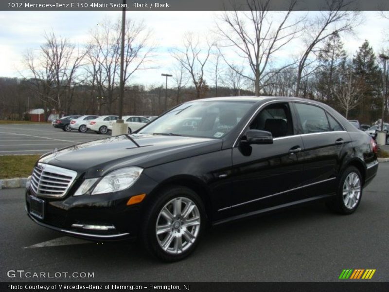 Black / Black 2012 Mercedes-Benz E 350 4Matic Sedan