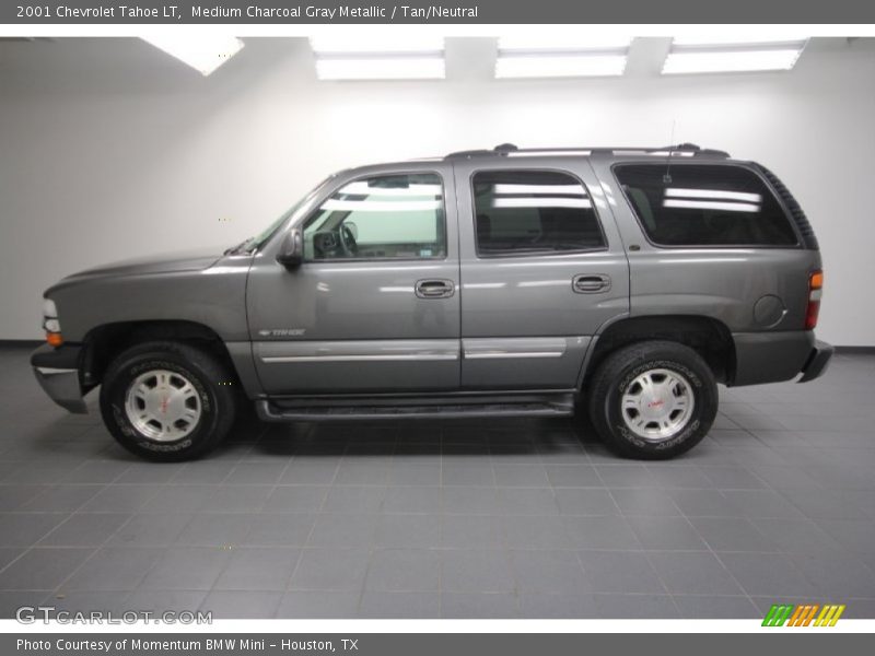 Medium Charcoal Gray Metallic / Tan/Neutral 2001 Chevrolet Tahoe LT