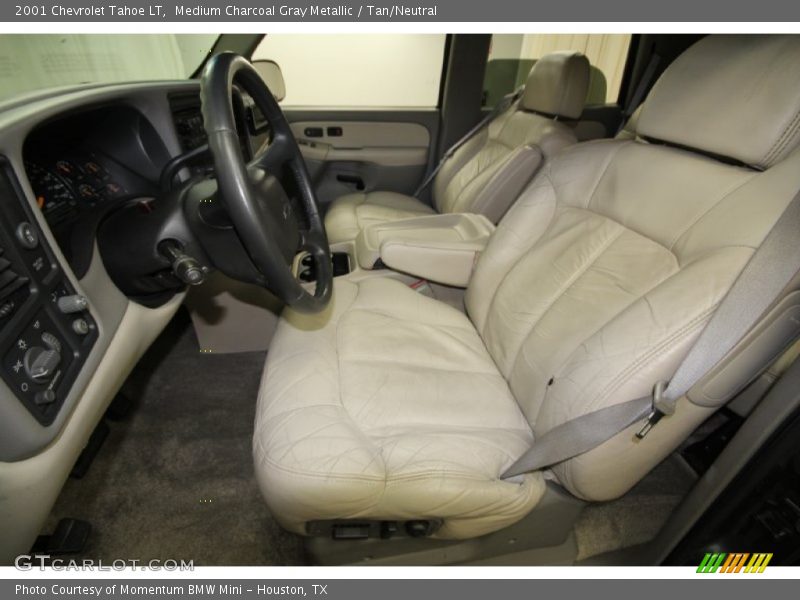 Medium Charcoal Gray Metallic / Tan/Neutral 2001 Chevrolet Tahoe LT