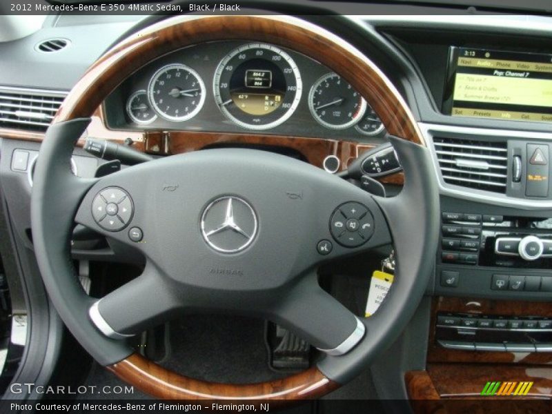 Black / Black 2012 Mercedes-Benz E 350 4Matic Sedan