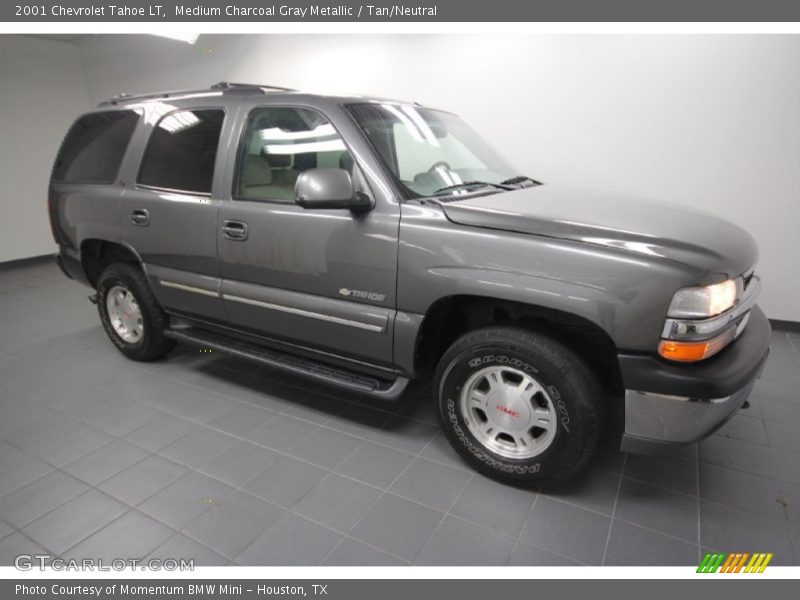 Medium Charcoal Gray Metallic / Tan/Neutral 2001 Chevrolet Tahoe LT