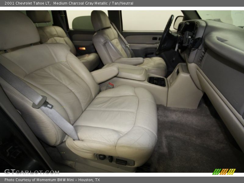Medium Charcoal Gray Metallic / Tan/Neutral 2001 Chevrolet Tahoe LT