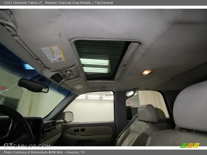 Medium Charcoal Gray Metallic / Tan/Neutral 2001 Chevrolet Tahoe LT