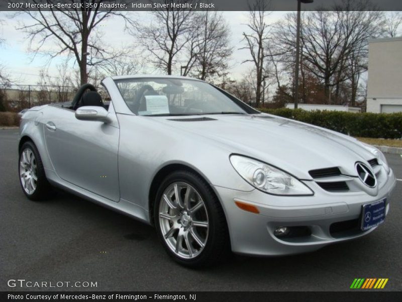 Iridium Silver Metallic / Black 2007 Mercedes-Benz SLK 350 Roadster