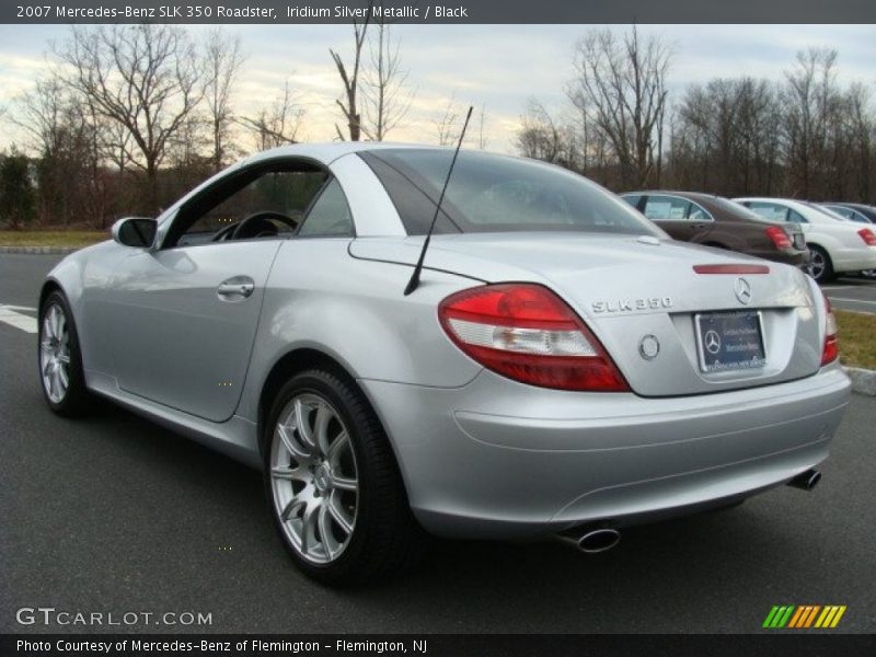 Iridium Silver Metallic / Black 2007 Mercedes-Benz SLK 350 Roadster