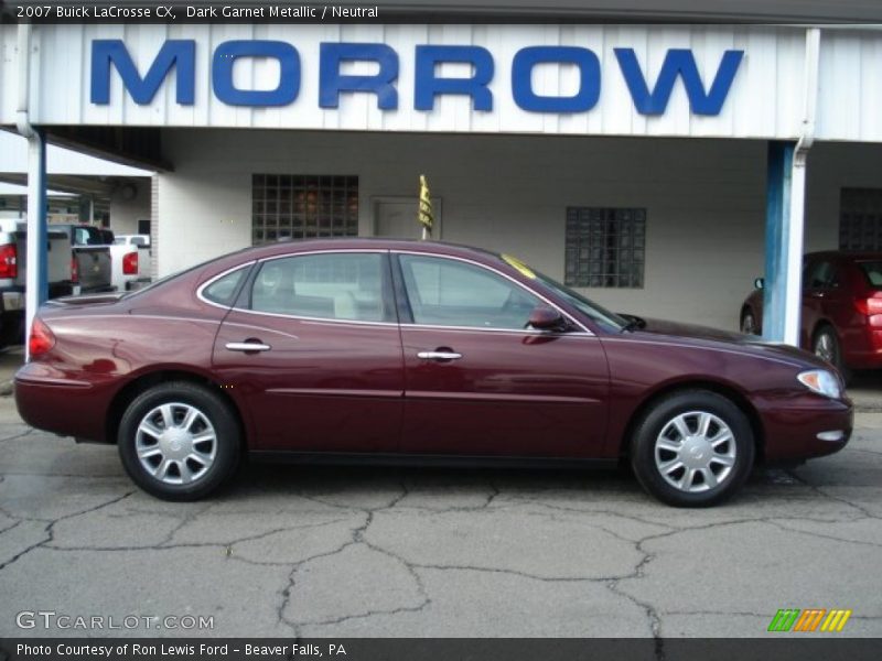 Dark Garnet Metallic / Neutral 2007 Buick LaCrosse CX