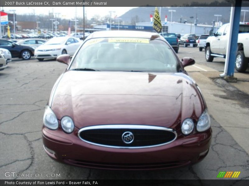 Dark Garnet Metallic / Neutral 2007 Buick LaCrosse CX