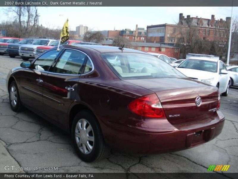 Dark Garnet Metallic / Neutral 2007 Buick LaCrosse CX