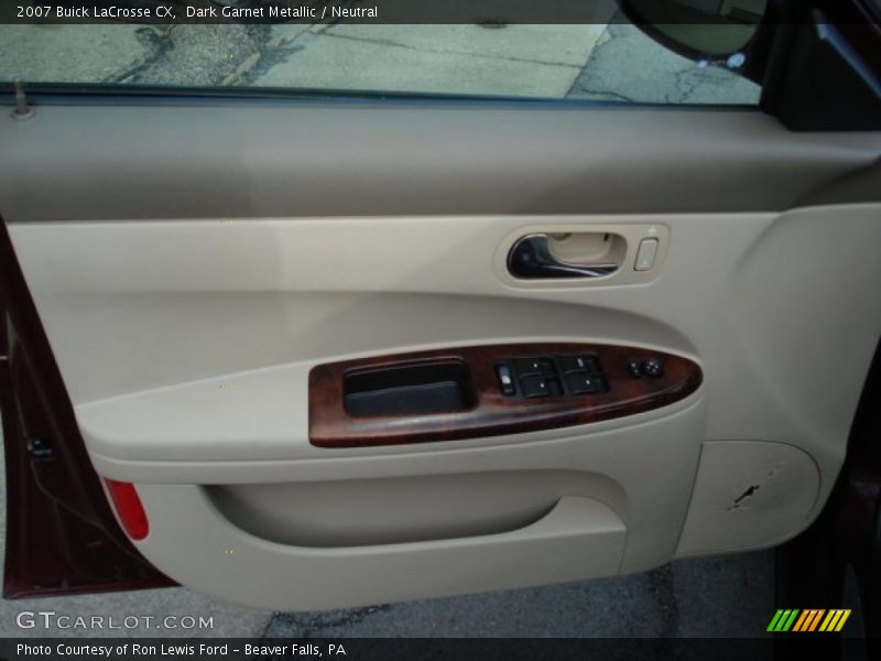 Dark Garnet Metallic / Neutral 2007 Buick LaCrosse CX