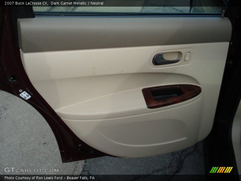 Dark Garnet Metallic / Neutral 2007 Buick LaCrosse CX