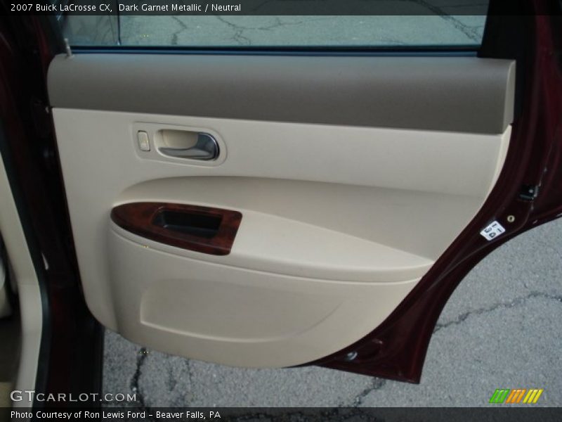 Dark Garnet Metallic / Neutral 2007 Buick LaCrosse CX
