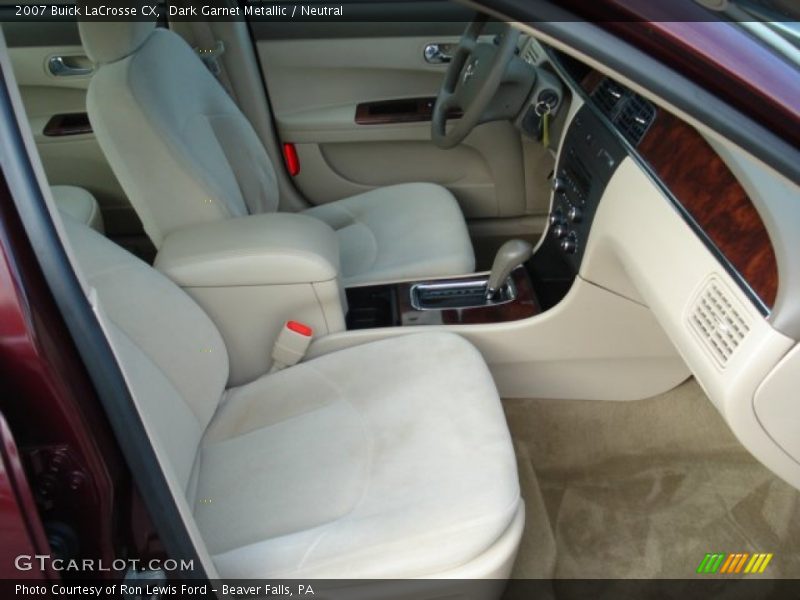 Dark Garnet Metallic / Neutral 2007 Buick LaCrosse CX