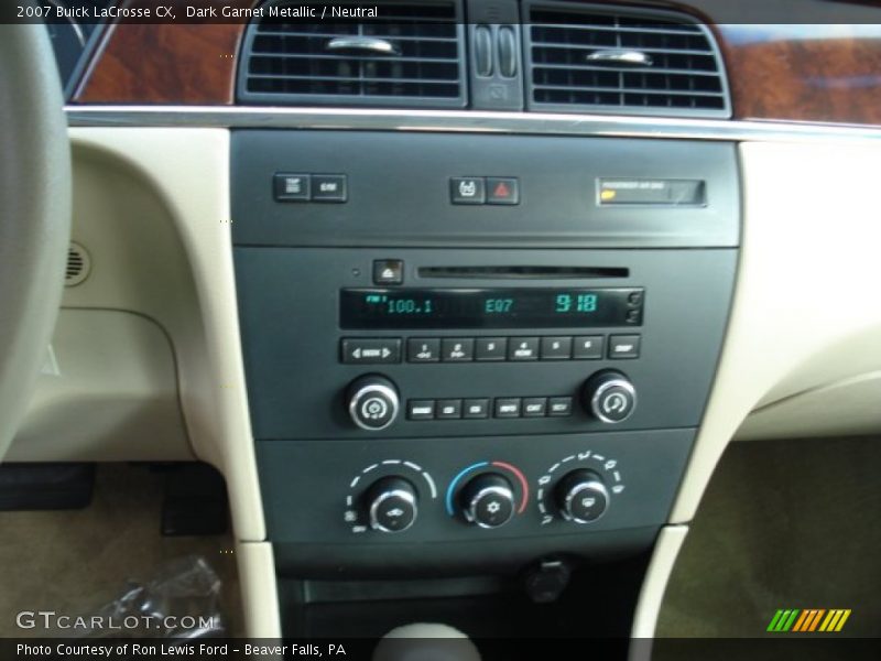 Audio System of 2007 LaCrosse CX