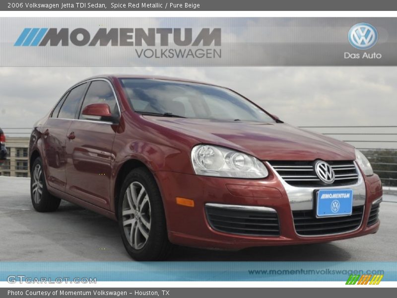 Spice Red Metallic / Pure Beige 2006 Volkswagen Jetta TDI Sedan