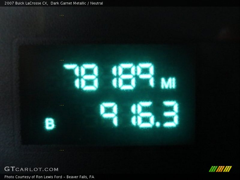 Dark Garnet Metallic / Neutral 2007 Buick LaCrosse CX
