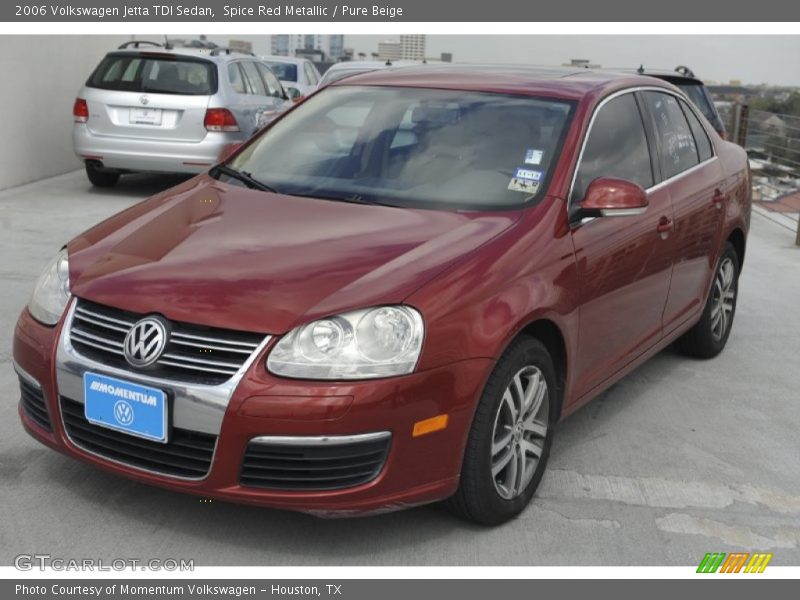 Spice Red Metallic / Pure Beige 2006 Volkswagen Jetta TDI Sedan