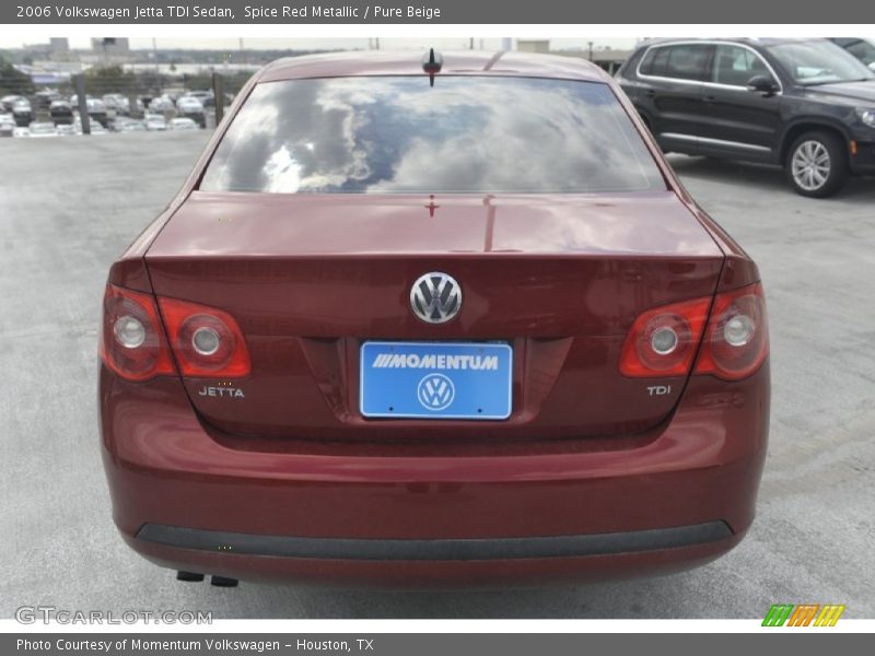 Spice Red Metallic / Pure Beige 2006 Volkswagen Jetta TDI Sedan