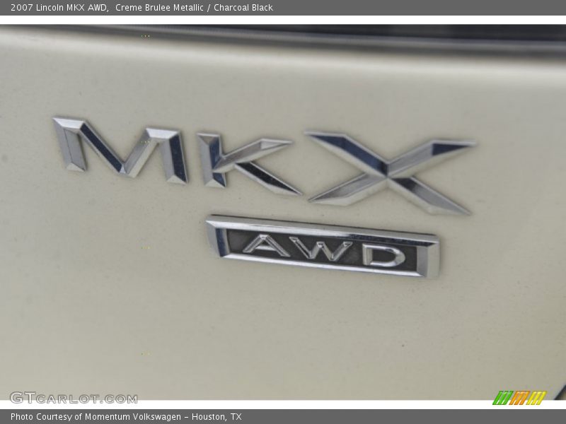 Creme Brulee Metallic / Charcoal Black 2007 Lincoln MKX AWD