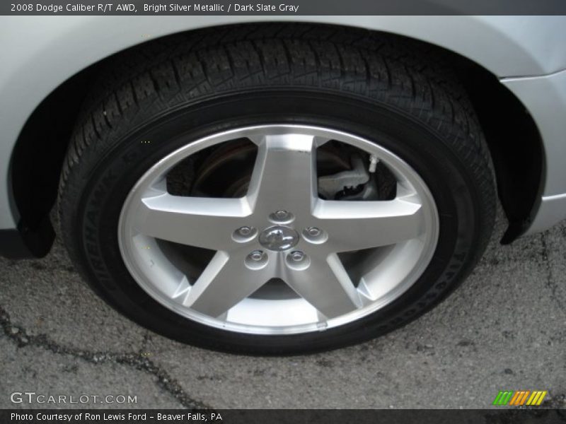 Bright Silver Metallic / Dark Slate Gray 2008 Dodge Caliber R/T AWD