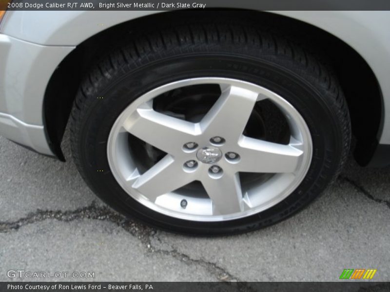 Bright Silver Metallic / Dark Slate Gray 2008 Dodge Caliber R/T AWD