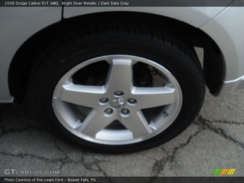 Bright Silver Metallic / Dark Slate Gray 2008 Dodge Caliber R/T AWD