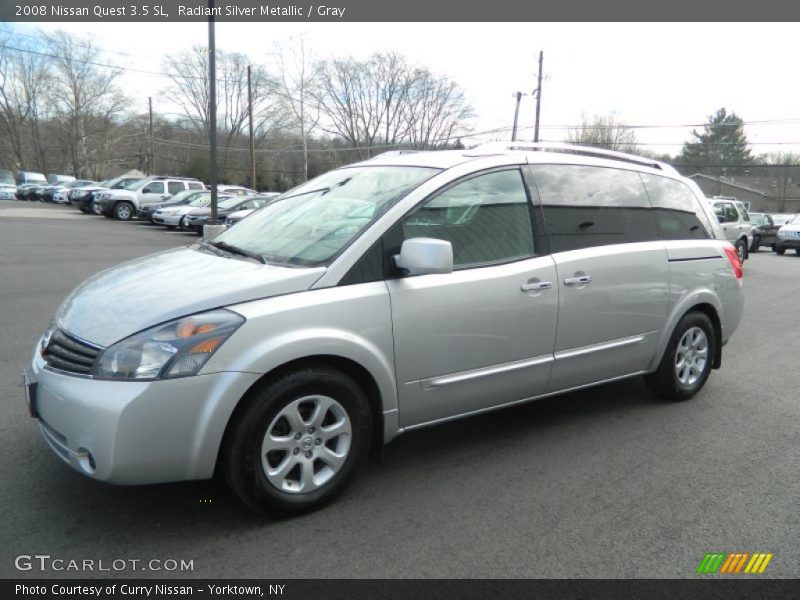 Radiant Silver Metallic / Gray 2008 Nissan Quest 3.5 SL