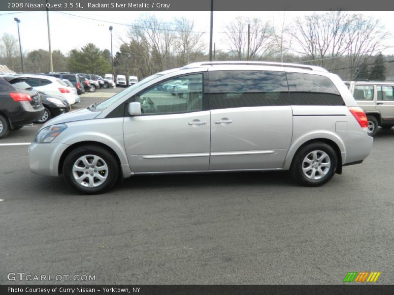 Radiant Silver Metallic / Gray 2008 Nissan Quest 3.5 SL