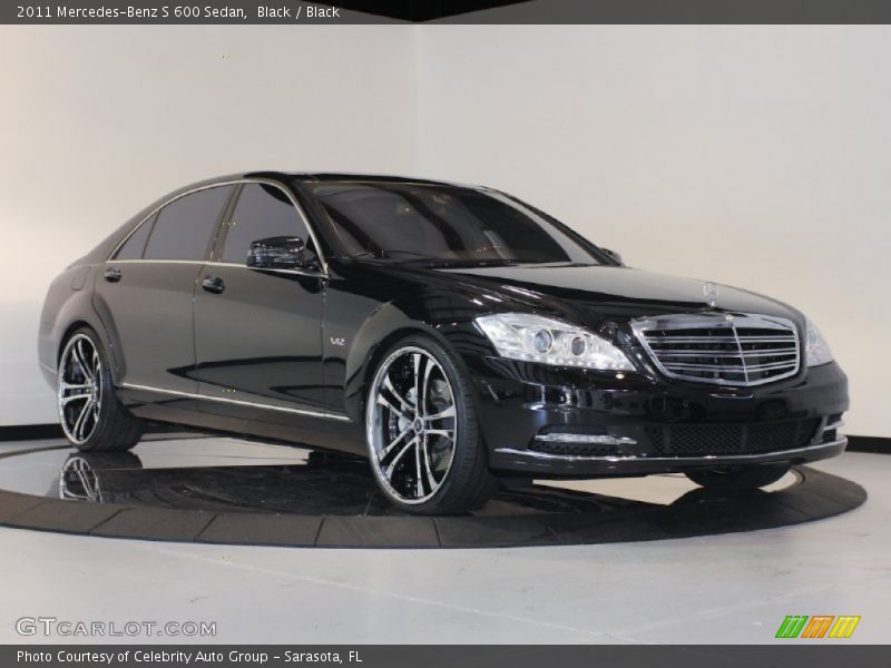 Black / Black 2011 Mercedes-Benz S 600 Sedan