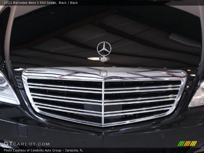 Black / Black 2011 Mercedes-Benz S 600 Sedan