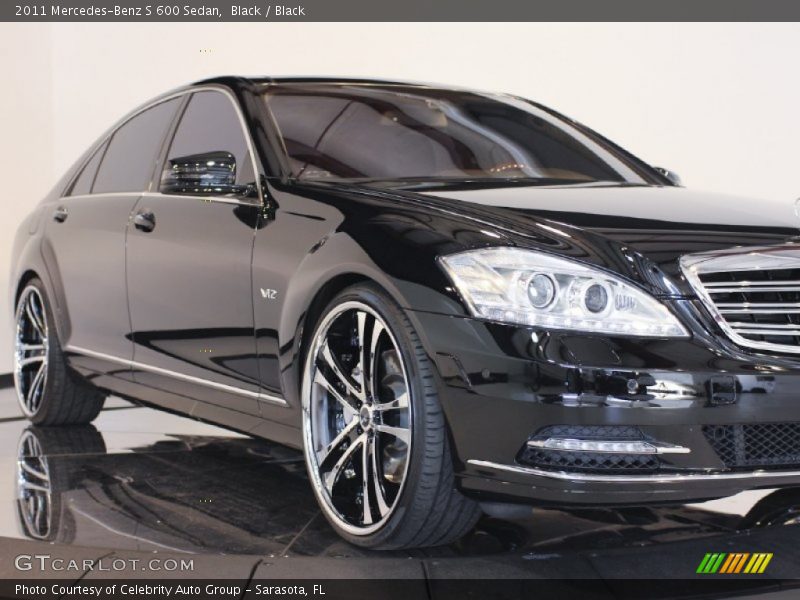 Black / Black 2011 Mercedes-Benz S 600 Sedan