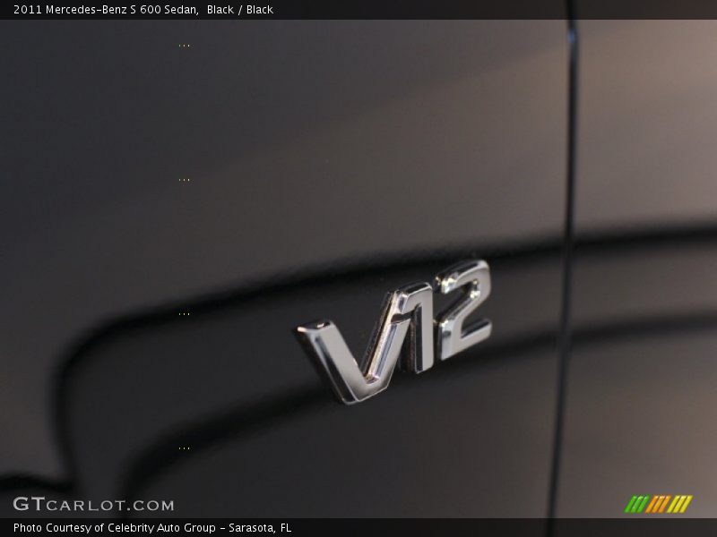 Black / Black 2011 Mercedes-Benz S 600 Sedan