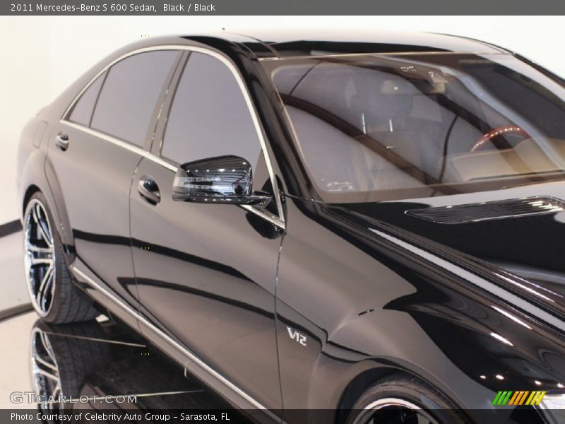 Black / Black 2011 Mercedes-Benz S 600 Sedan