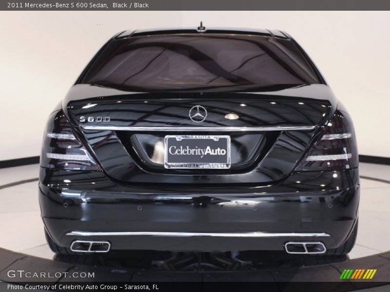 Black / Black 2011 Mercedes-Benz S 600 Sedan