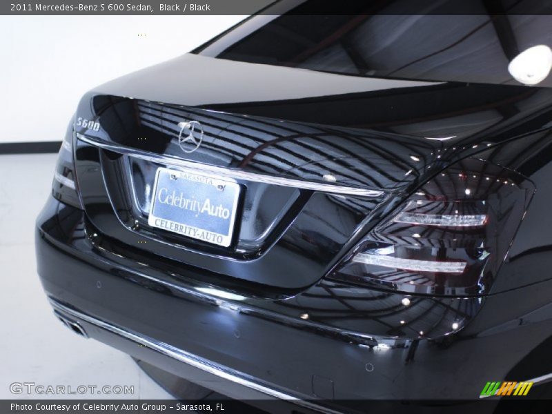 Black / Black 2011 Mercedes-Benz S 600 Sedan