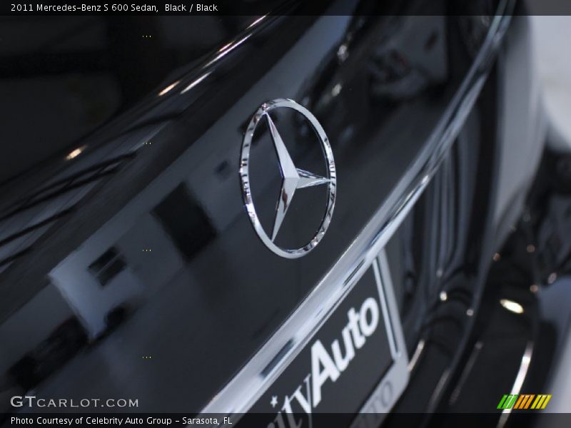 Black / Black 2011 Mercedes-Benz S 600 Sedan
