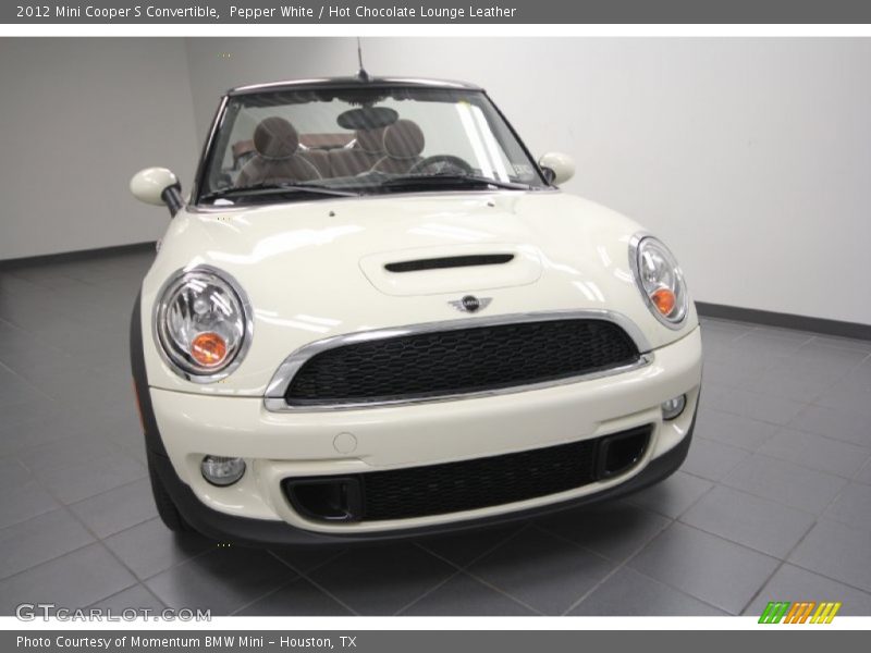 Pepper White / Hot Chocolate Lounge Leather 2012 Mini Cooper S Convertible