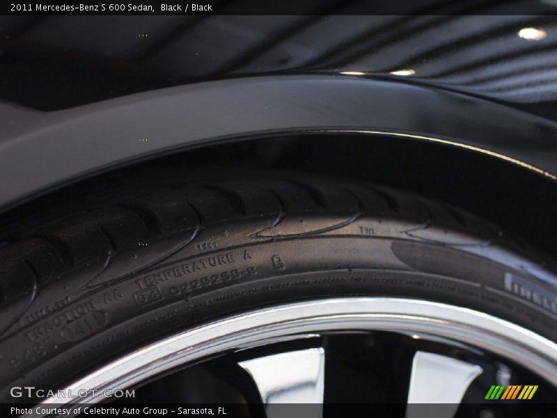 Black / Black 2011 Mercedes-Benz S 600 Sedan