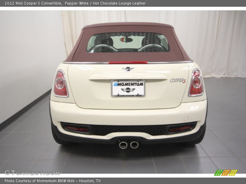 Pepper White / Hot Chocolate Lounge Leather 2012 Mini Cooper S Convertible