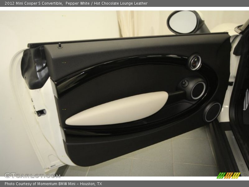 Pepper White / Hot Chocolate Lounge Leather 2012 Mini Cooper S Convertible