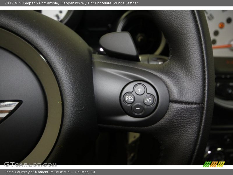 Pepper White / Hot Chocolate Lounge Leather 2012 Mini Cooper S Convertible