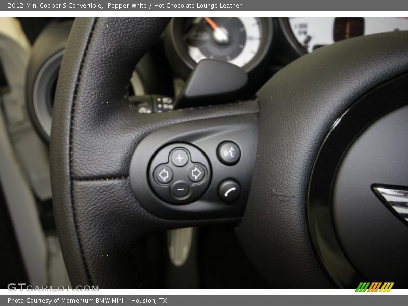 Pepper White / Hot Chocolate Lounge Leather 2012 Mini Cooper S Convertible