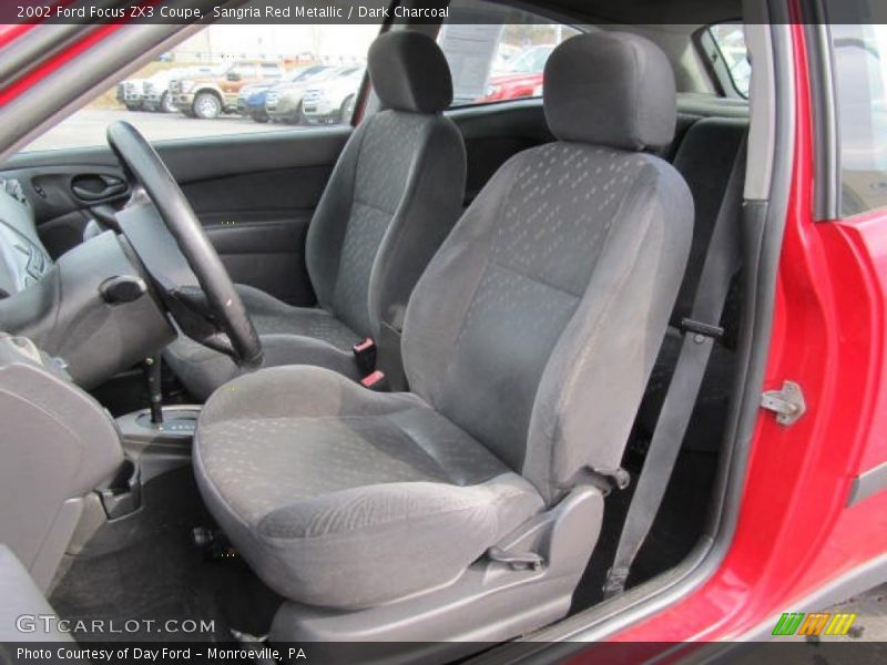 Sangria Red Metallic / Dark Charcoal 2002 Ford Focus ZX3 Coupe