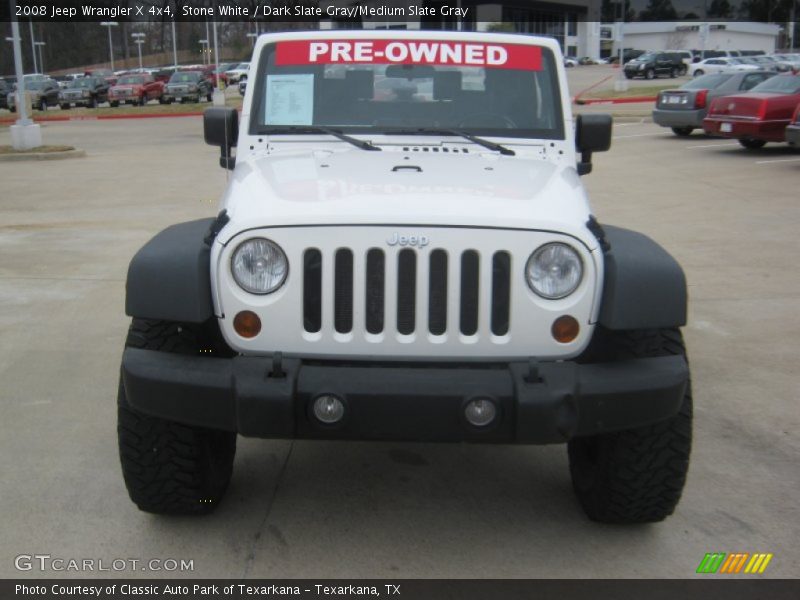 Stone White / Dark Slate Gray/Medium Slate Gray 2008 Jeep Wrangler X 4x4