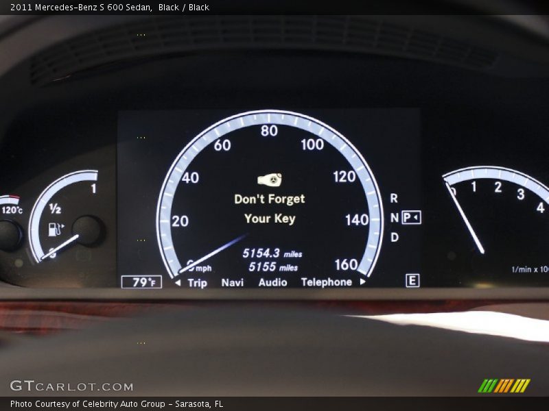  2011 S 600 Sedan 600 Sedan Gauges