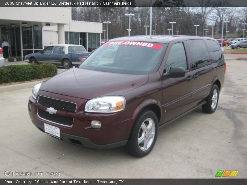 Bordeaux Red Metallic / Cashmere Beige 2008 Chevrolet Uplander LS