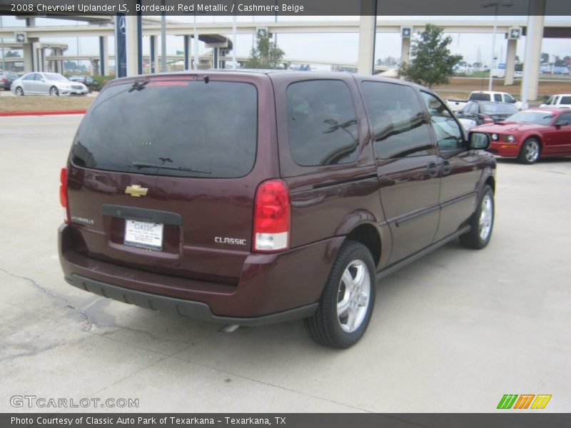 Bordeaux Red Metallic / Cashmere Beige 2008 Chevrolet Uplander LS
