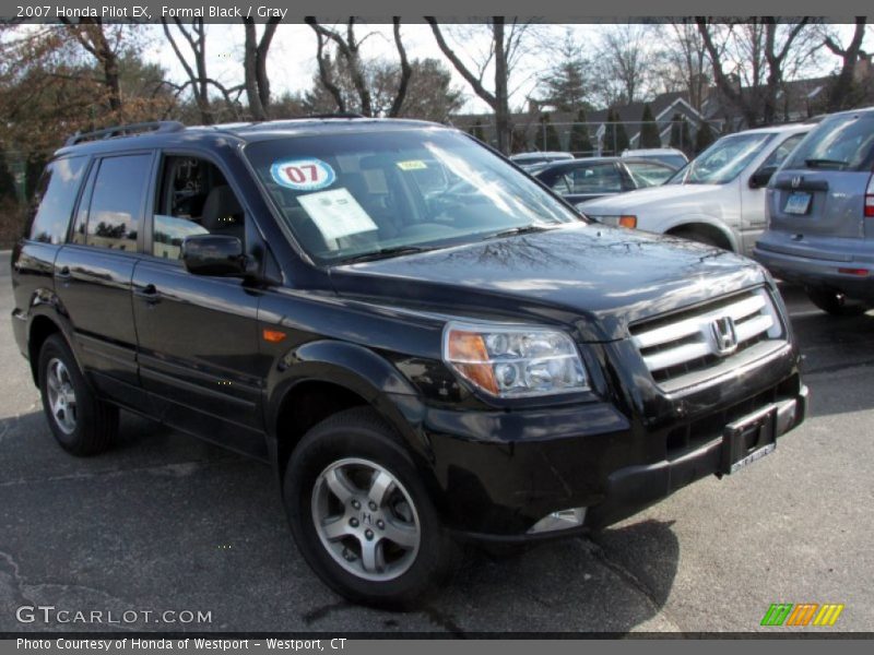 Formal Black / Gray 2007 Honda Pilot EX