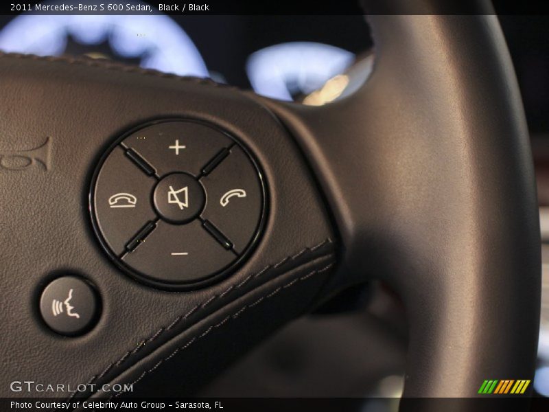 Black / Black 2011 Mercedes-Benz S 600 Sedan