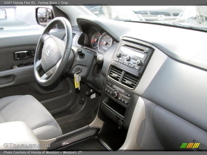 Formal Black / Gray 2007 Honda Pilot EX